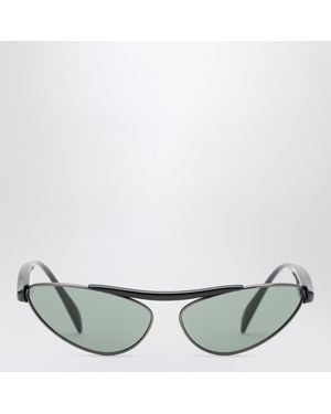 Bottega Veneta Oval Sunglasses - Metallic