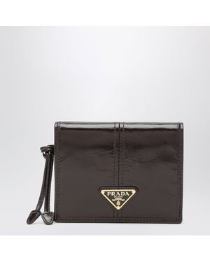 Prada Portafoglio Piccolo Moro - Nero