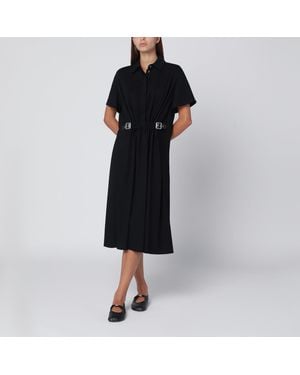 Loewe Stretch Viscose Flamenco Dress in Black | Lyst