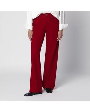 Ami Paris Rubinrote Jeans Aus Baumwolltwill