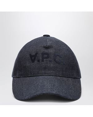 A.P.C. Cotton Baseball Cap - Blue