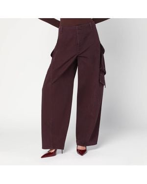 Alaïa Bordeaux Chino Cargo Pants - Purple