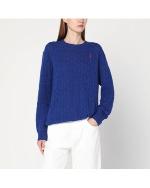 Polo Ralph Lauren Cobalt Cable-Knit Jumper - Blue