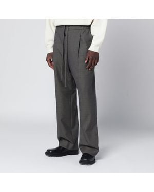 Fear Of God Wool Trousers With Drawstring - Grey