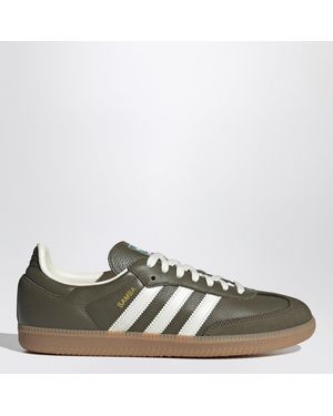 adidas Originals Trainer Samba Og Medium Dark Khaki/Off/Gum - Green