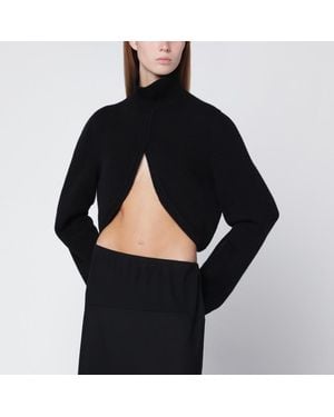 Alaïa Maglione cut-out in misto cashmere - Nero