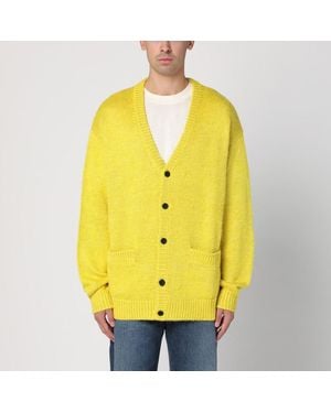 New Amsterdam Surf Association Cardigan in misto lino - Giallo