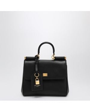 Dolce & Gabbana Schultertasche Meine Sizilien Aus Schwarzem Leder