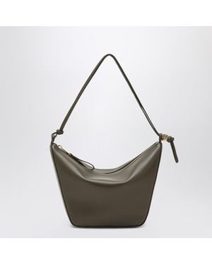 Loewe Hammock Hobo Bag Mini Khaki - Metallic