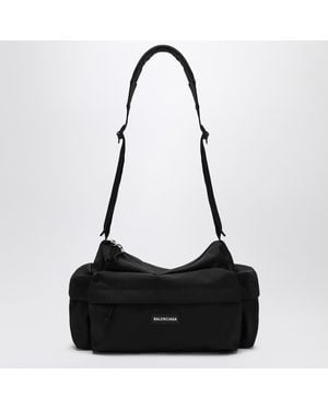 Balenciaga Small Nylon Travel Bag - Black