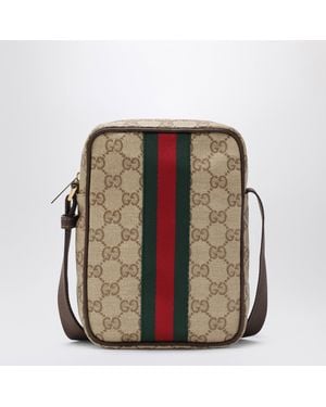 Gucci Mini Gg Bag With Web Stripe - Natural