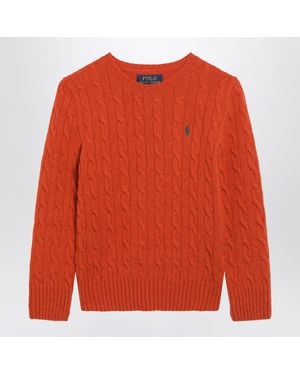 Polo Ralph Lauren Cable-Knit Wool And Cashmere Jumper - Orange
