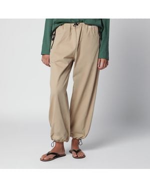 Miu Miu Gabardine Trousers - Natural