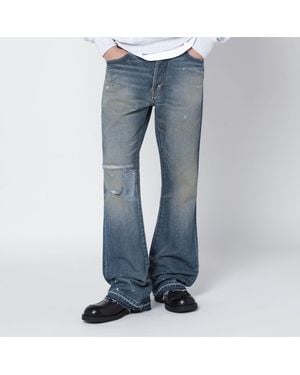 GALLERY DEPT. Faded Jeans With Rips - Blue