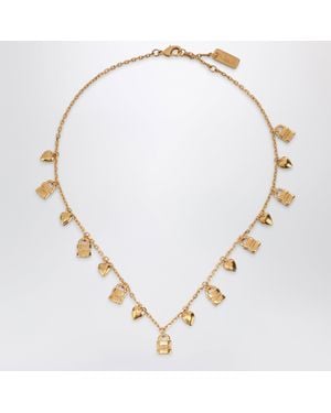 Chloé Paddington Necklace With-Tone Brass Charms - Metallic