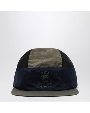 adidas x Brain Dead Schwarze/Blaue/Grüne Baseballmütze Mit Logo