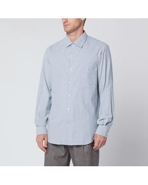 Loro Piana Light- Cotton Shirt - Blue