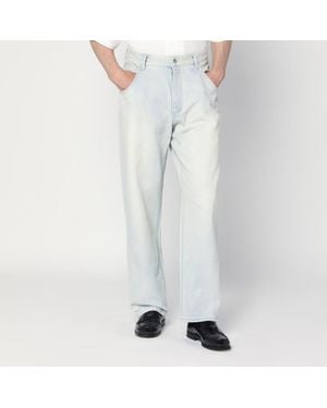 New Amsterdam Surf Association Hell Ausgewaschene Hellblaue Jeans - Weiß