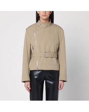 Bottega Veneta Light Jacket With Belt - Natural