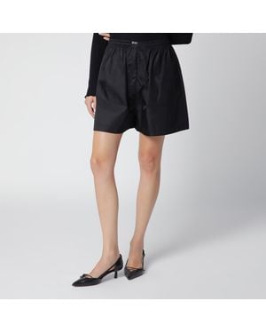 Prada Schwarze Shorts Aus Re-Nylon