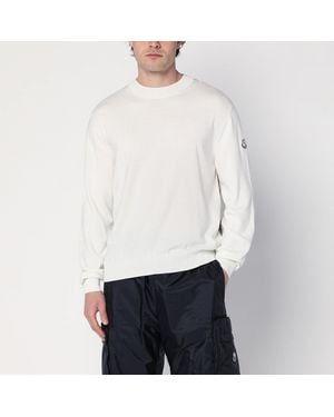 MONCLER X MERCEDES-BENZ Jumper With Logo Print - White