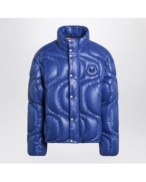 8 MONCLER PALM ANGELS Haunani Quilted Down Jacket In - Blue