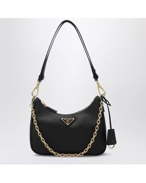 Prada Re-Edition Minitasche Aus Schwarzem Saffiano-Leder