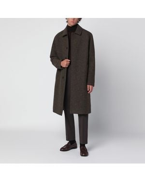 Harris Wharf London Single-Breasted Wool Coat - Black