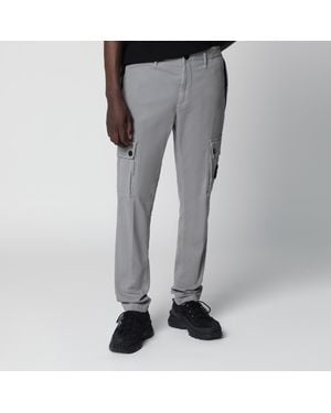 Stone Island Cotton Cargo Trousers - Grey