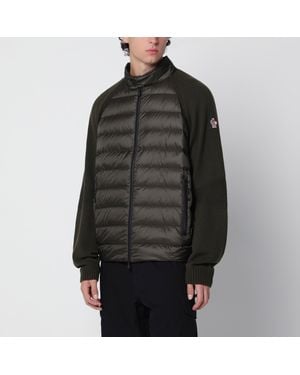 Moncler Dark Padded Zip-Up Cardigan - Black