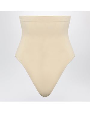 Skims Sandfarbener Seamless Sculpt High-Waist-String - Natur