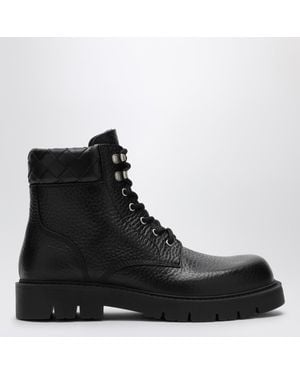 Bottega Veneta Leather Ankle Boots - Black