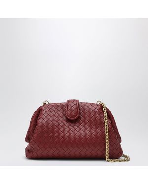 Bottega Veneta Lauren 1980 Small Intrecciato Leather Clutch - Red