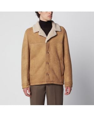 Salvatore Santoro Caramel-Coloured Leather Blazer - Brown