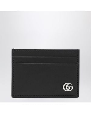 Gucci Kartenetui Mit Geldklammer Gg Marmont Schwarz