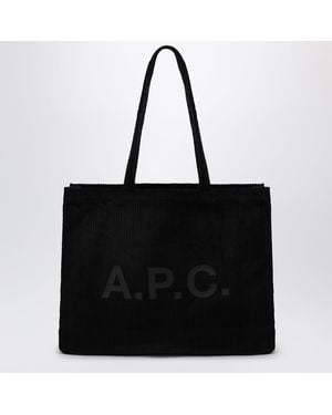 A.P.C. Borsa Tote Lou Large Nera - Nero