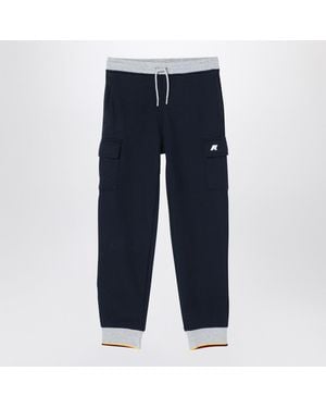 K-Way Mick Stripes Jogging Pants - Blue