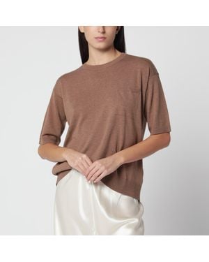 Max Mara Aurelia Camel-Colored Wool Sweater - Brown