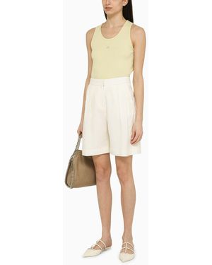 ワンピースその他 Margaux Lonnberg White wool-blend Lauren jumpsuit Margaux Lonnberg Wool-Blend Lauren Jumpsuit in White | Lyst