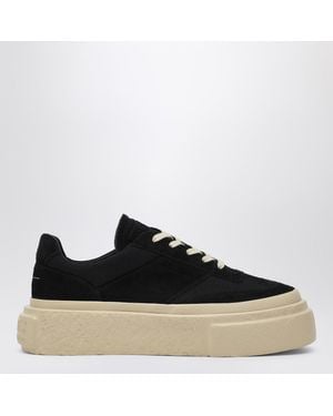 MM6 by Maison Martin Margiela Leather Gambetta Trainers - Black