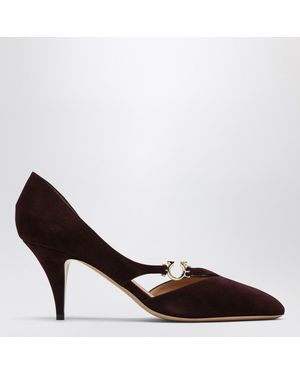 Ferragamo Pumps Mit Gancini-Detail Dark Barolo - Braun