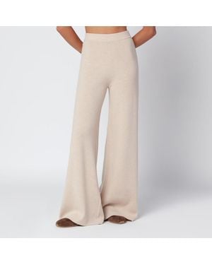 Max Mara Pantalon En Laine Et Cachemire - Neutre