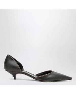 The Row Liisa D'Orsay Court Shoes - Black