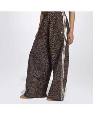 adidas Originals Track Pants Leopard Firebird Oversized - Brown