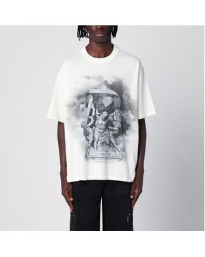Represent T-shirt atlas bianca in cotone - Grigio