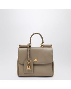 Dolce & Gabbana Schultertasche Meine Sizilien Aus Schwarzem Leder - Braun