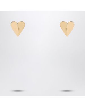 Alaïa Orecchini le coeur torn dorati - Bianco