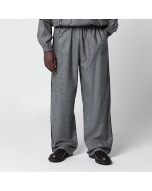 Willy Chavarria Ruff Rider And Wool Blend Pants - Gray