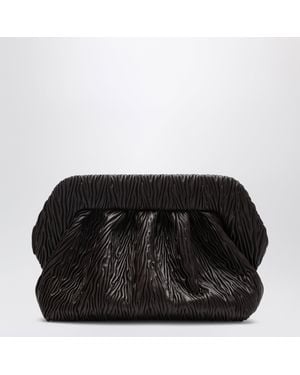 THEMOIRÈ Bios Embossed Vegan Leather Clutch - Black