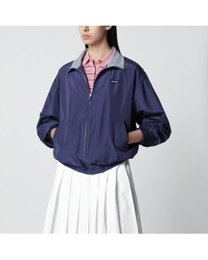 Miu Miu Royal Technical Poplin Blouson - Blue